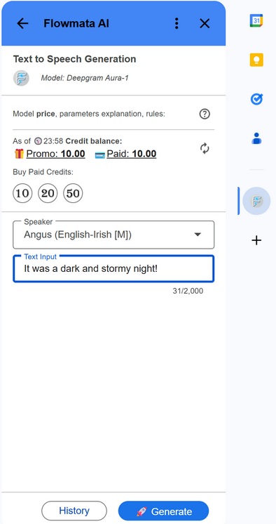 Flowmata AI - Google Workspace add-on - screenshot 04